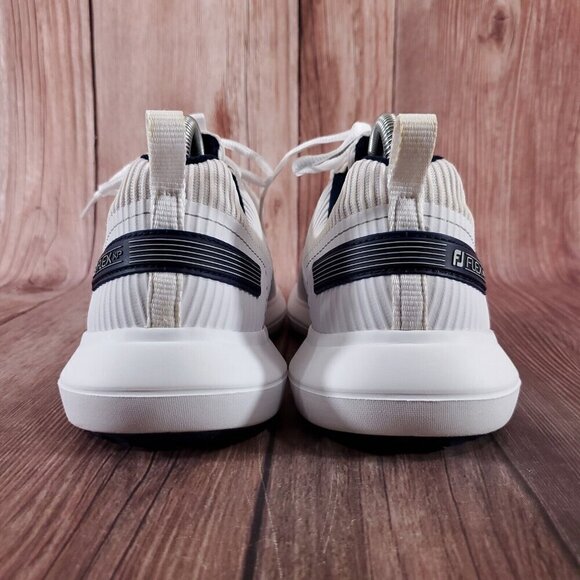 FootJoy FJ Flex XP Mens Size 8 M White Gray Spikeless Golf Shoes Sneakers 56250 - Picture 12 of 15
